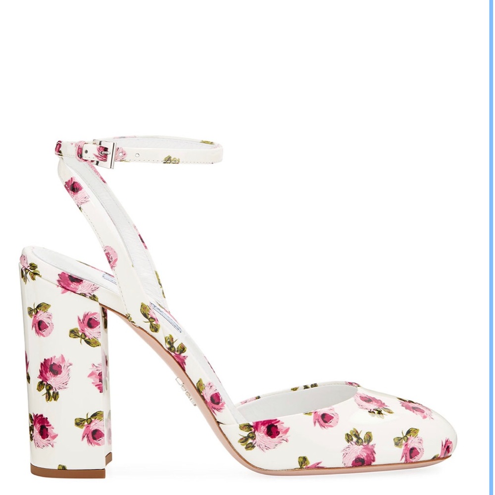 ! SOLD ! Prada Floral Pumps - Picture 2 of 8